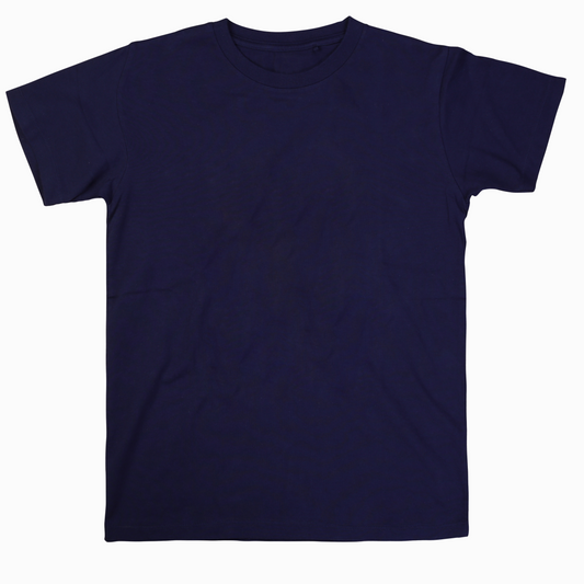 Mens Navy Blue Plain Tshirt