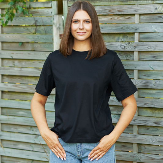 Women’s Black plain Tshirt