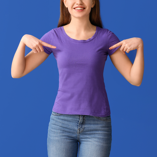 Women’s Purple Plain Tshirt